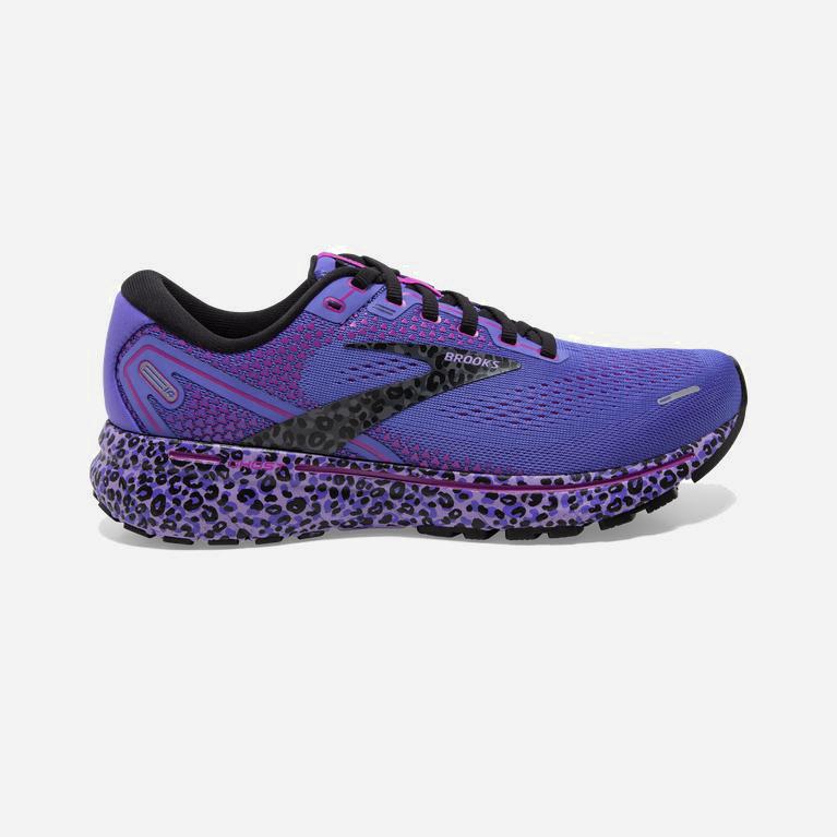 Brooks Ghost 14 Womens Cushioned Road Running Shoes - Cactus/Purple/Black - Philippines (301952IVP)